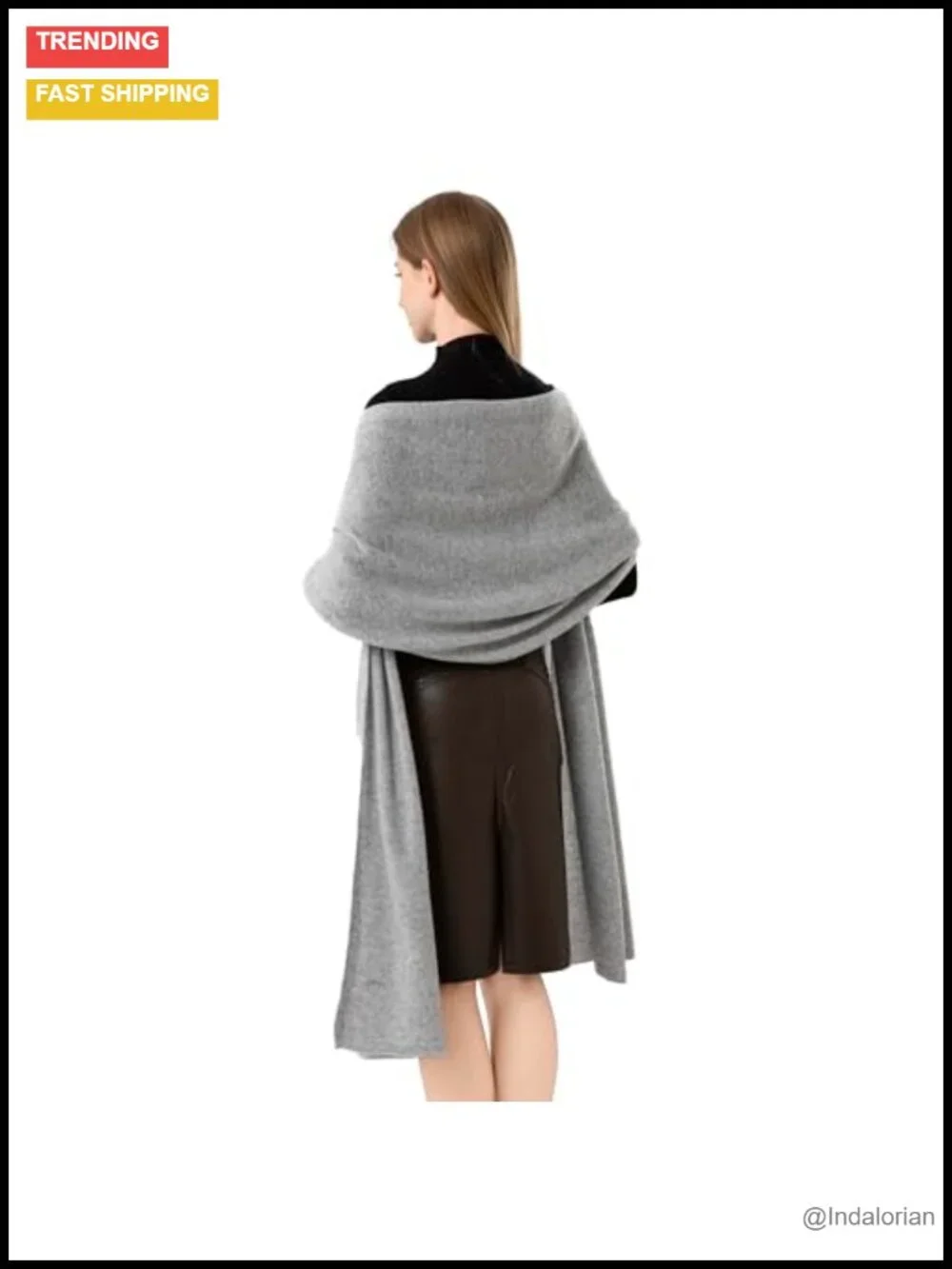 Cashmere Wrap Shawl Stole for Women Extra Large Warm Knitted Scarf Airplane